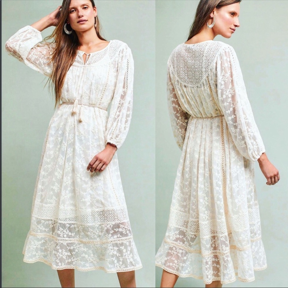 Anthropologie lace dress